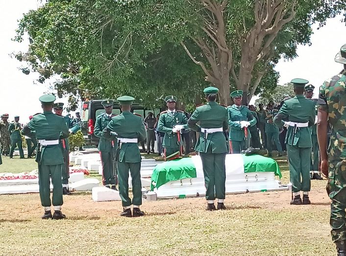 Nigerian Army General Buried Amid Tears In Abuja